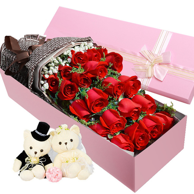 时尚高端玫瑰礼盒装 - 同城鲜花