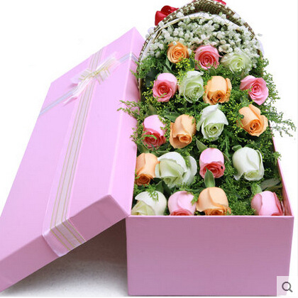 时尚高端玫瑰礼盒装 - 同城鲜花