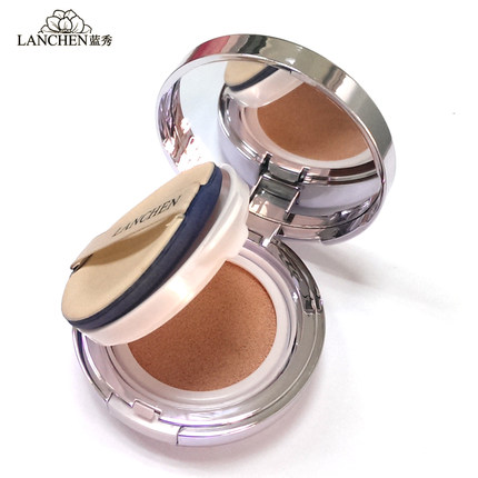 蓝秀轻透自然气垫bb霜 遮瑕强祼妆粉底液保湿控油定妆不脱妆