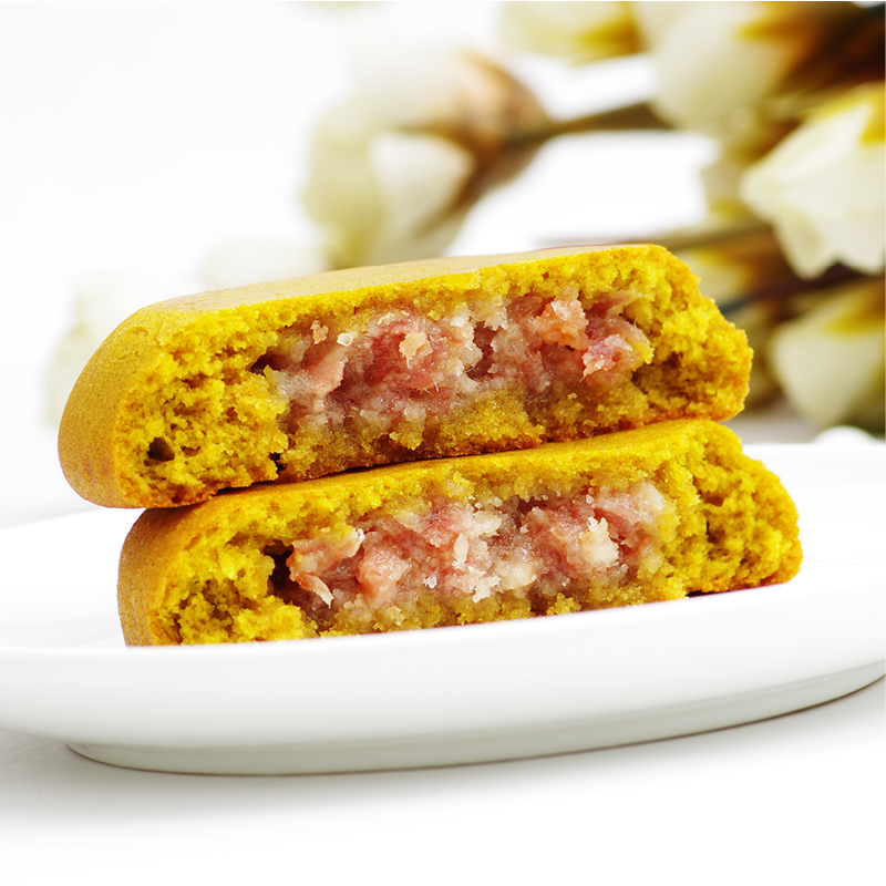 百年老字号 昆明冠生园梅花牌 中秋滇式宣威火腿云腿红饼月饼100g