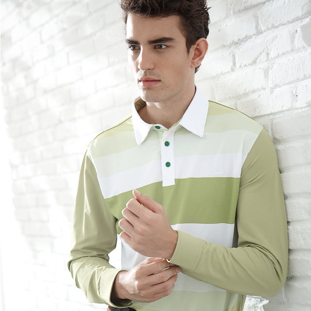 男式渐变条纹polo衫(15wps101) - prosimon
