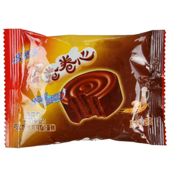 高乐高卷卷心巧克力牛奶夹心口味