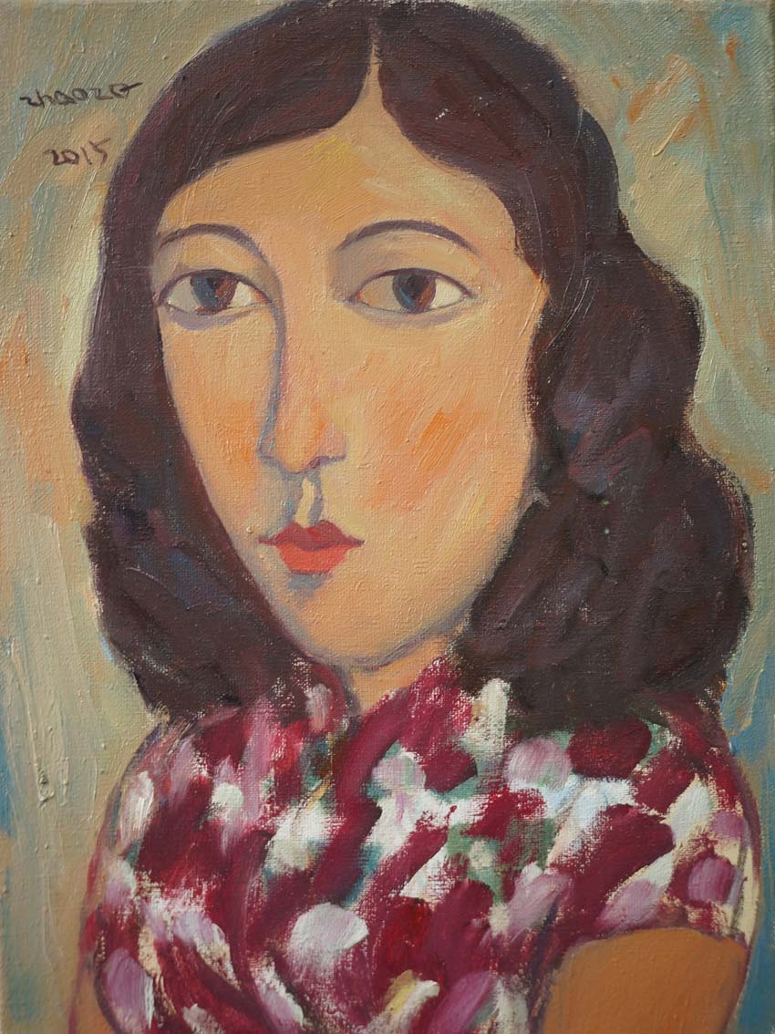 《黑玫瑰,赵忠强,布面油画,30x40cm,2015