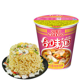 日清方便面 合味道xo酱海鲜风味泡面81g/杯装 懒人系列速食方便面