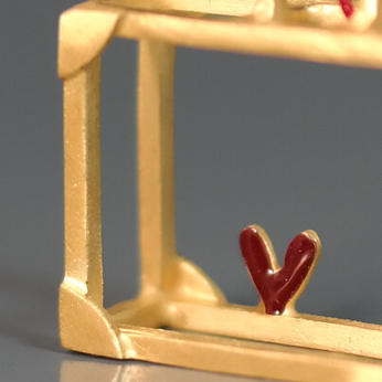 北京仓｜Kiss the Frog-Heart in Suitcase-旅行遇见爱 项链（金色）［希腊设计师］ 商品图1