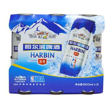 哈尔滨冰纯500ml听装