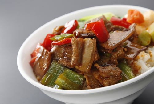 小炒肉盖饭