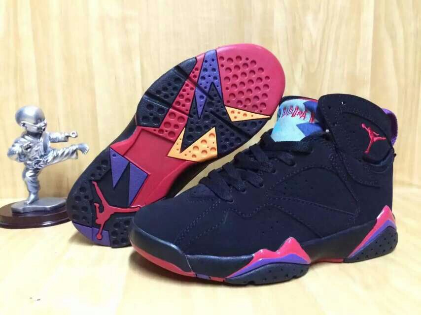 jordan 乔7 独家发货 实拍 黑红情侣款