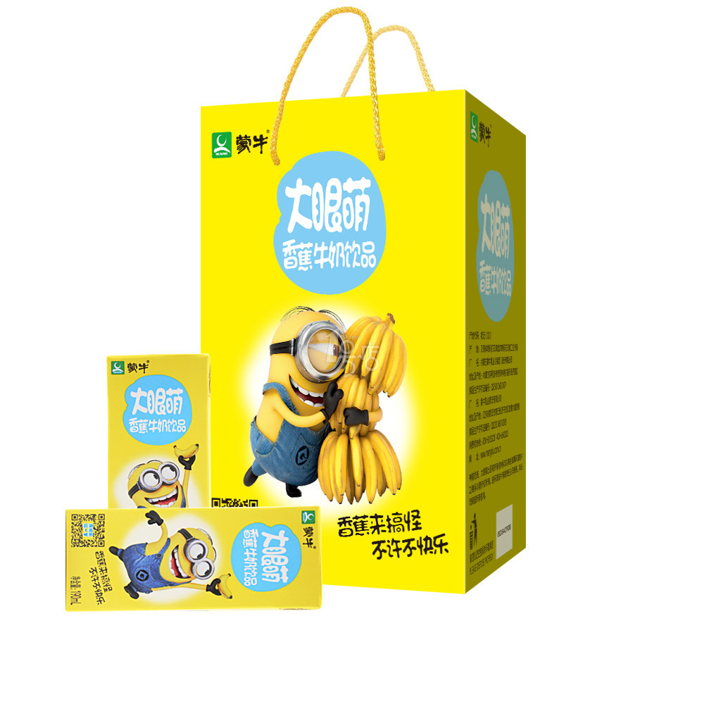 蒙牛大眼萌香蕉乳味饮品利乐包250ml*16