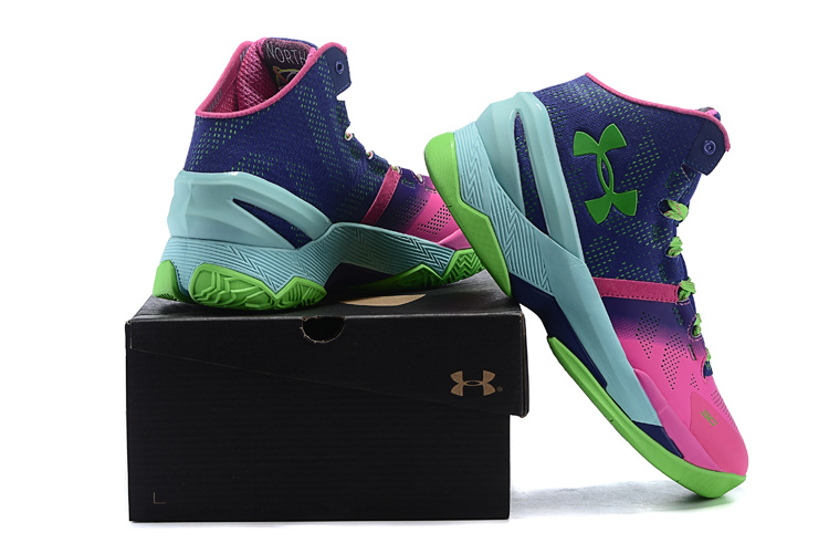 安德玛库里第二代战靴梅红草绿男鞋40-46码