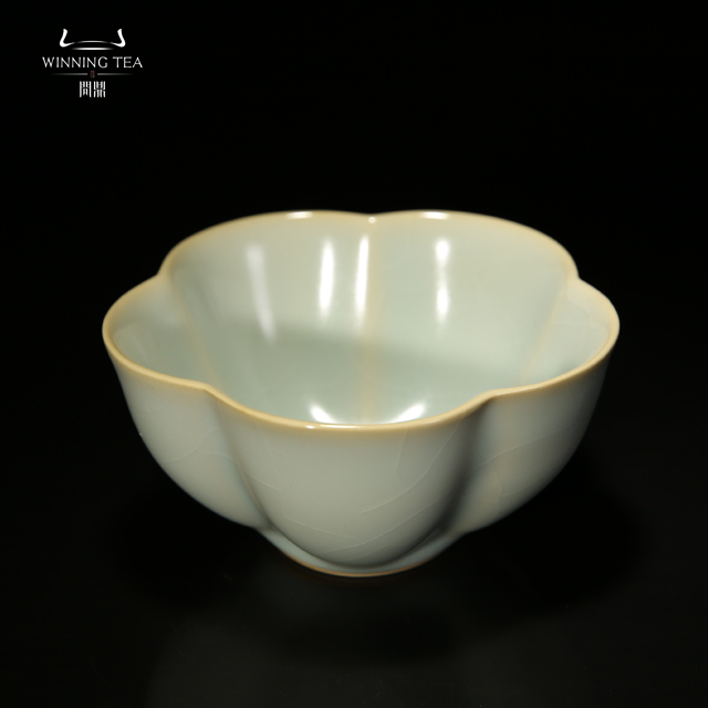 问鼎汝瓷天青大梅花杯