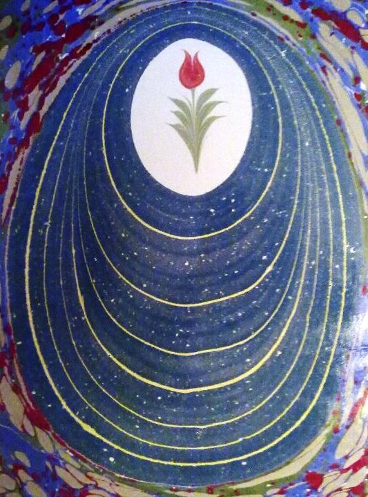 传世之美,静心之美--土耳其水拓画艺术家访华