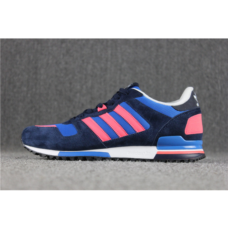 男女情侣鞋 阿迪adidas originals 三叶草 zx700 蓝粉b34333