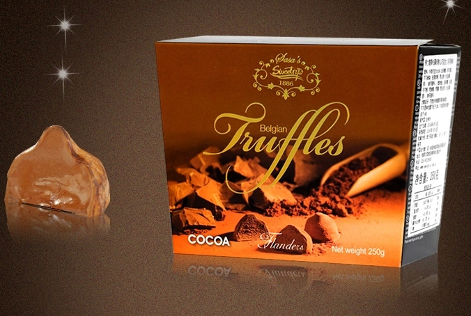 500克佛兰德斯松露形软心巧克力(可可味)(1*12)