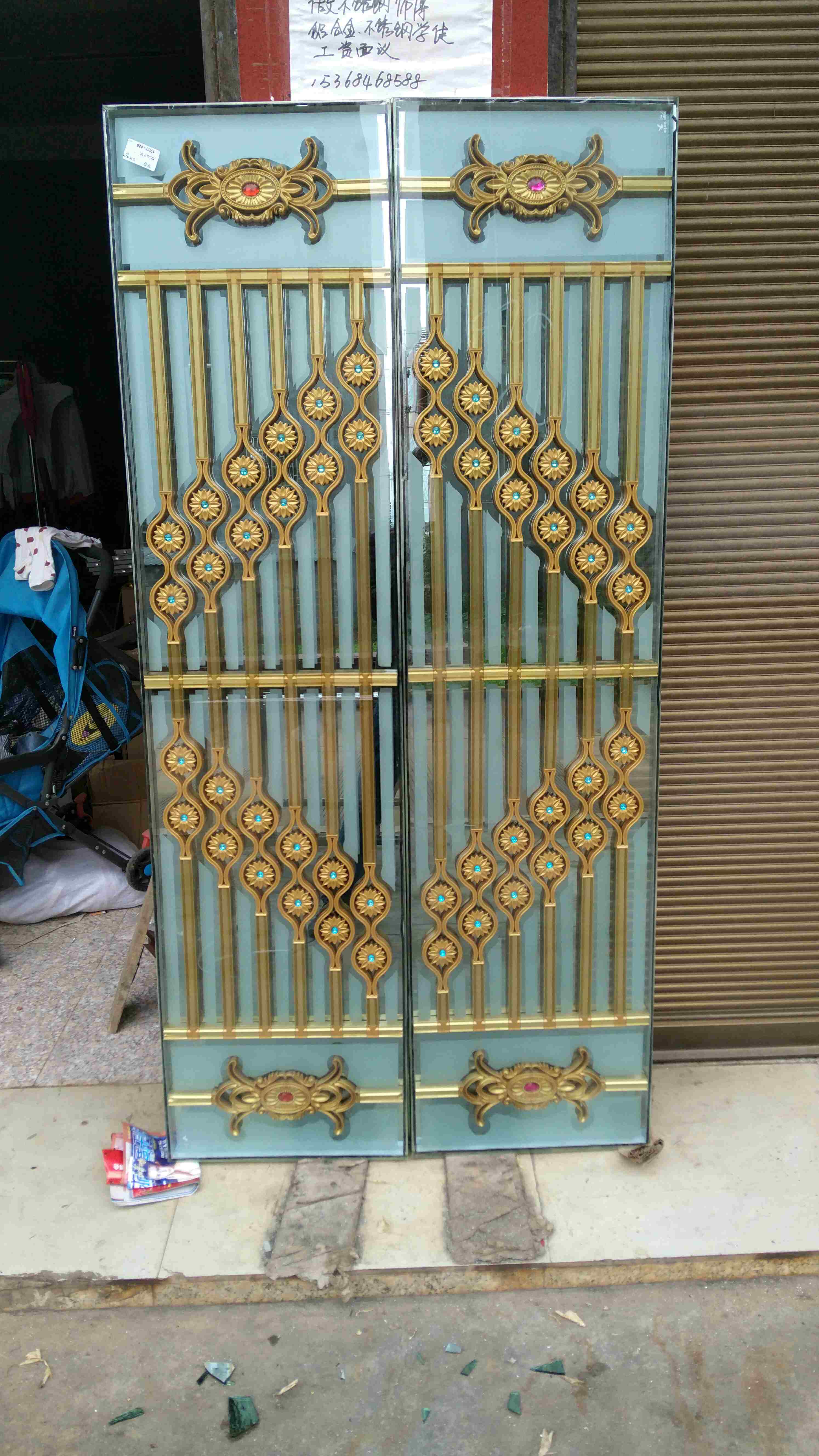 铝合金艺术门花