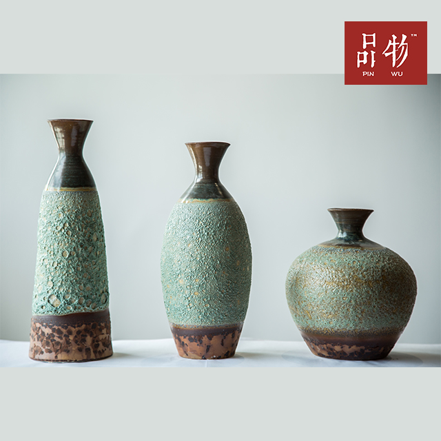 【小口起泡咖啡】灰陶泥 新中式 家居 室内装饰