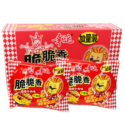 幸运脆脆香干脆面烧烤牛肉味60g