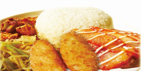 《稻道乐享》烤肉鸡排双拼饭