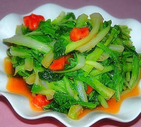 炝炒毛白菜(时令蔬菜)