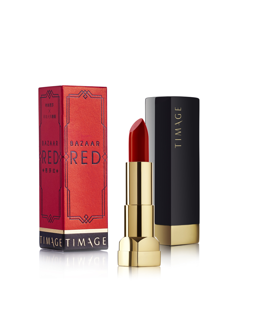 bazaar×唐毅彩棠timage,芭莎红绝色雾光唇膏,88包邮