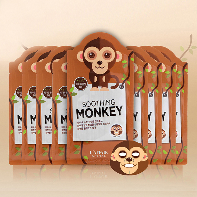 laffair animal soothing monkey maskpack laffair动物面膜-猴子