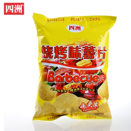 四洲烧烤味薯片90g