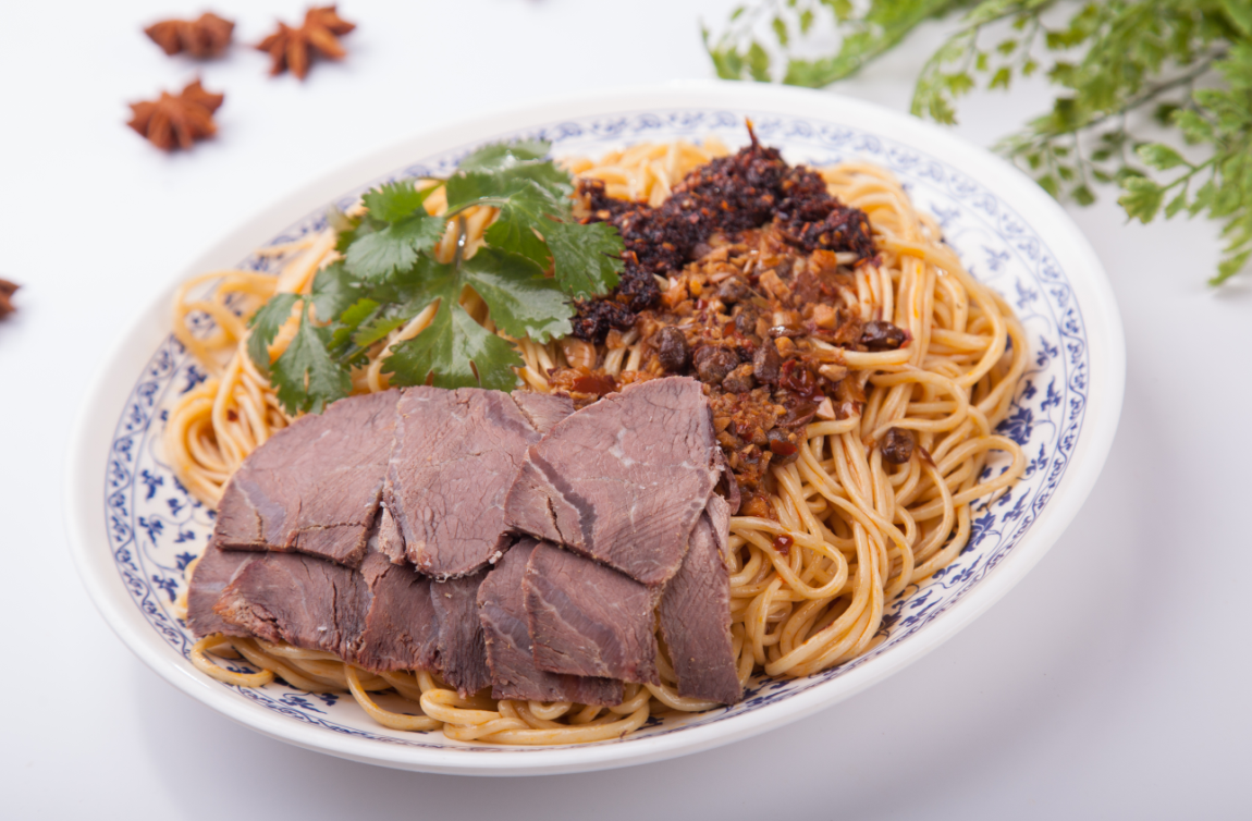 牛肉干拌面