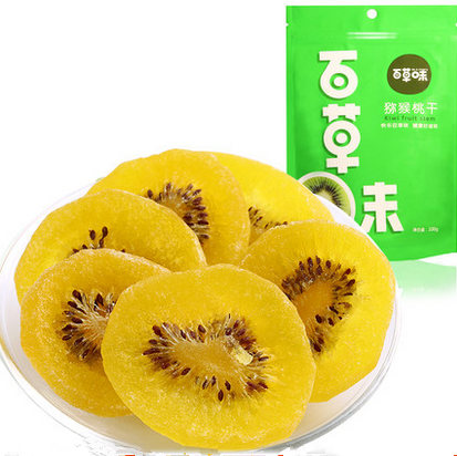 【百草味-猕猴桃片100gx2袋】水果干蜜饯 猕猴桃干 奇异果干 酸甜可口