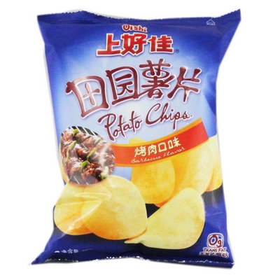 上好佳 田园薯片70g(烤肉味/番茄味)