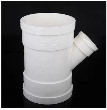 联塑pvc下水排水配件 45度异径斜三通