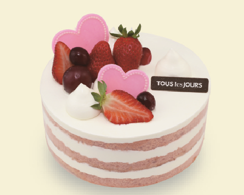 心心相印鲜奶油蛋糕#2