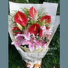 春华秋实B款--红掌百合花束 商品缩略图0