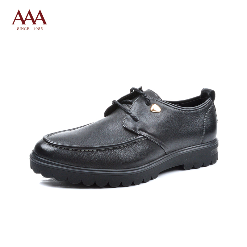 2014aaa新款头层牛皮圆头系带厚底休闲商务潮流男士皮鞋 - fmo2o体验