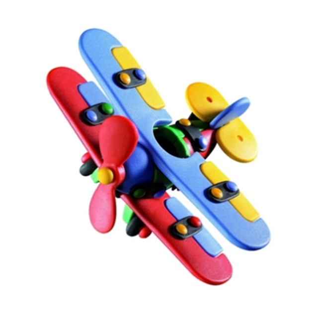 【德国】mic-o-mic米扣 小型双翼飞机 儿童拼插益智玩具