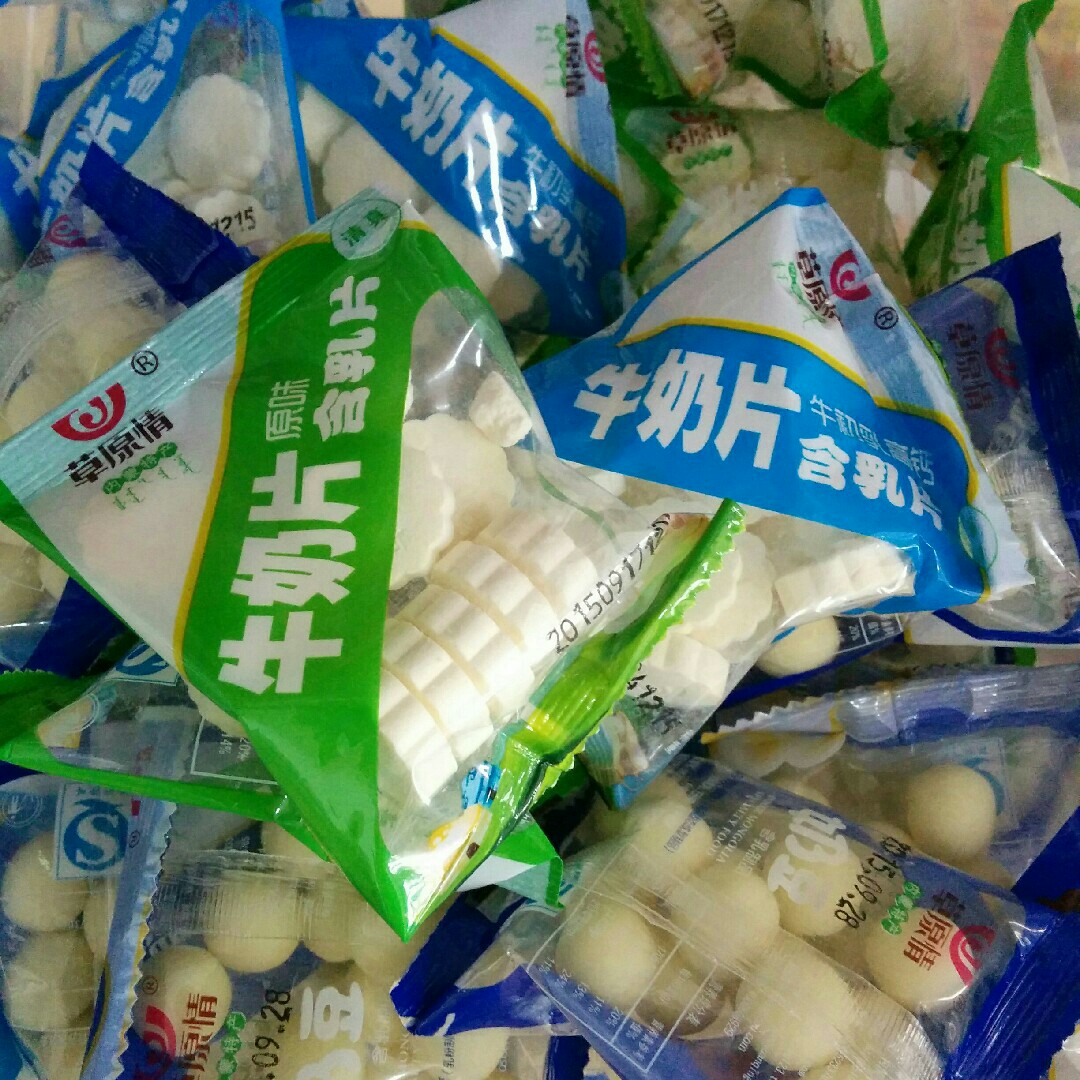 草原情牛奶片100g