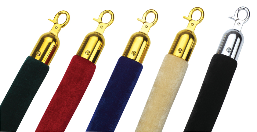 南通厂家红绒绳礼宾柱挂绳 绒布绳 通道 隔离带 警戒线 围栏绳