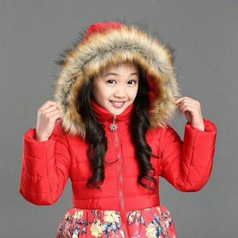 女童外套秋冬2015韩版纯棉带花边中长款中大童女外套