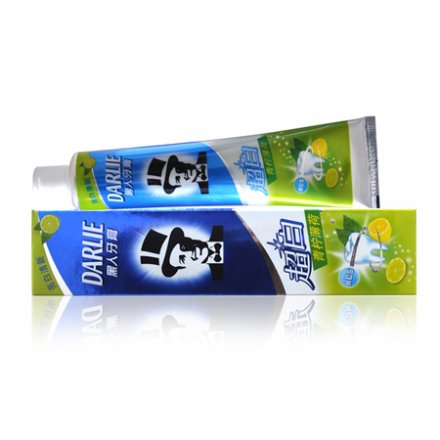 黑人牙膏超白青柠薄荷牙膏90g