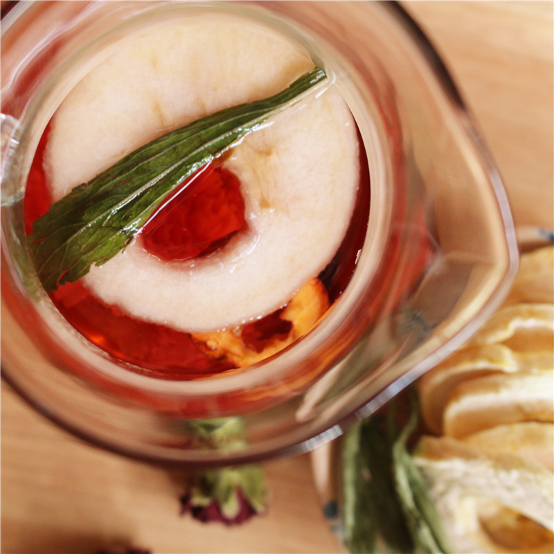 梢茶苹果美颜瘦瘦茶 水果茶花果草茶组合 窈窕身形 高原苹果干