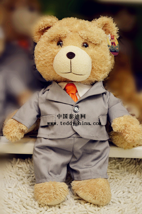 电影版泰迪熊小贱熊西服版萌宠泰迪熊