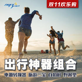 （永久下架）93出行神器组合（电源转换器+旅游三宝+自拍杆+野餐垫）