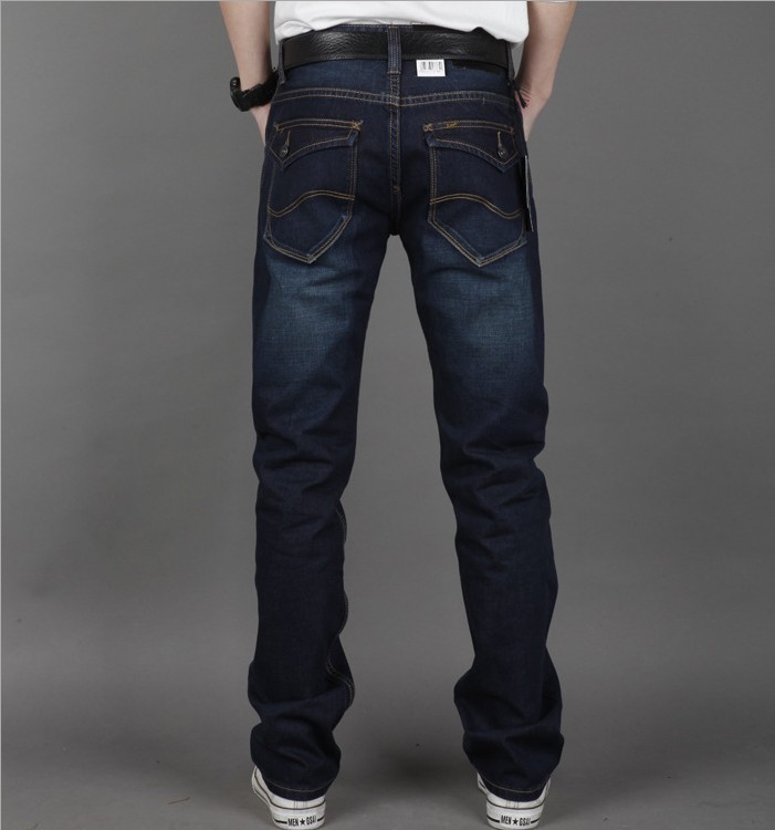 jeans韩版男式直筒修身牛仔裤 休闲牛仔裤