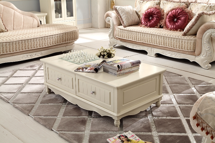 雅豪家居法式田园风格圆角茶几yh4cjbr801