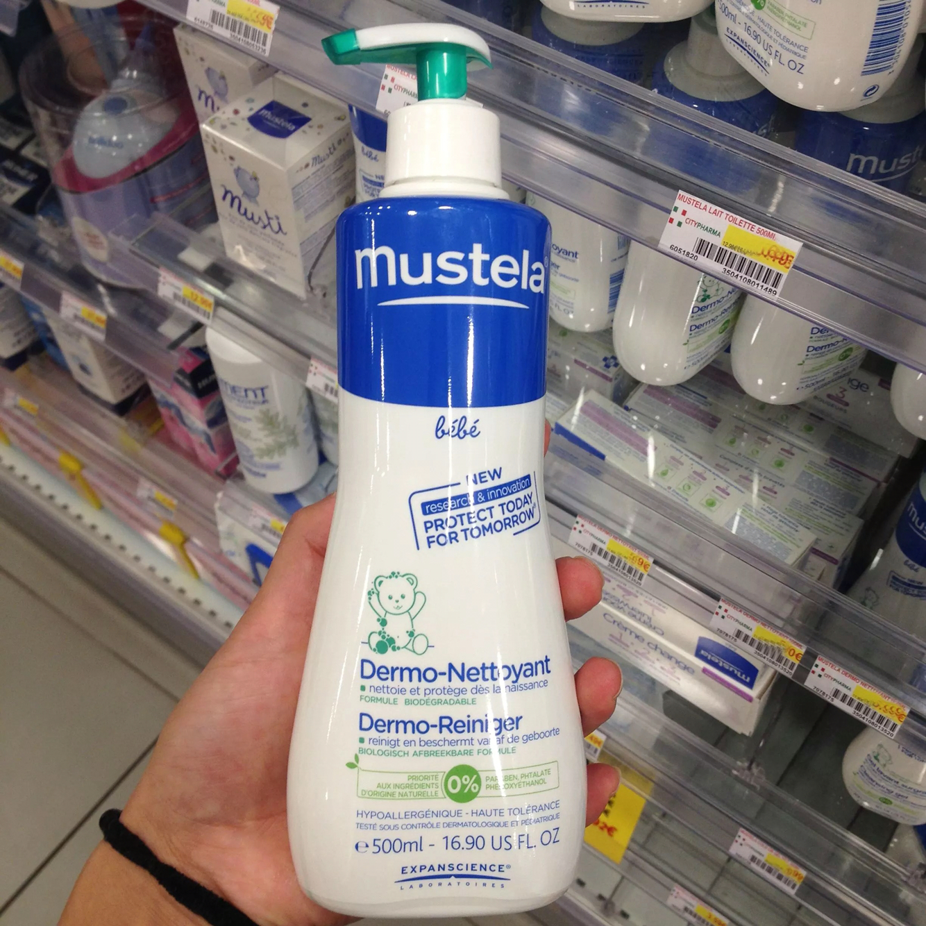 「mustela妙思乐 婴儿天然洗发沐浴二合一 500ml」
