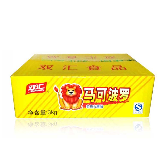 双汇食品 马可波罗火腿肠 3kg 整箱100g*30支 即食香肠