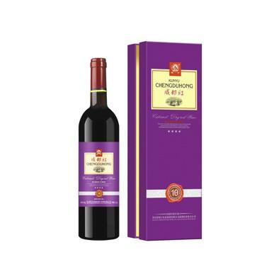【酒水】红酒  成都红 四星礼盒 馈赠佳品，加送成都红葡萄酒全汁一瓶 商品图0