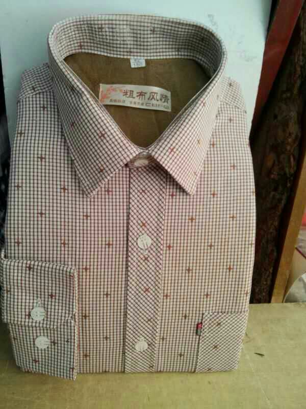 男士保暖衬衫山东老粗布系列百分百纯棉