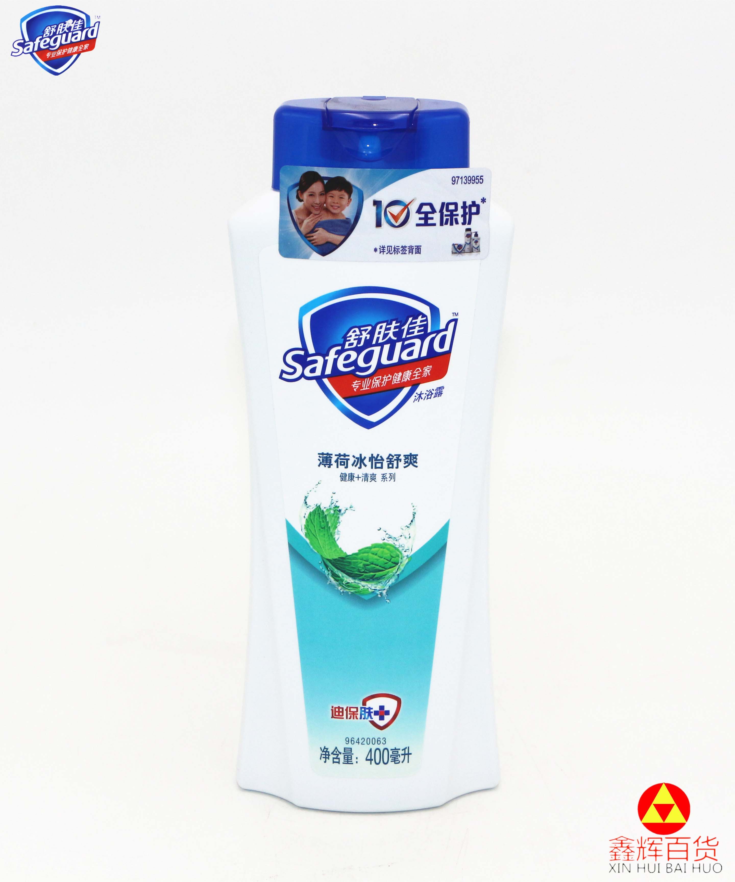 400g舒肤佳沐浴露(薄荷冰怡)健康+清爽系列薄荷冰怡舒爽型