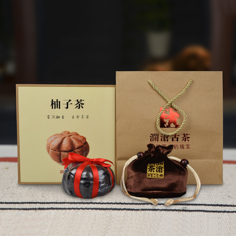 澜沧古茶 宫廷柚子茶 礼盒装 新年茶礼 好喝 润燥 普洱茶