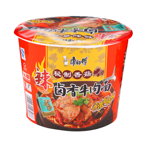 康师傅 辣味秘制香菇卤香牛肉面109g/桶